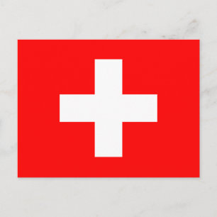Carte postale Drapeau Suisse