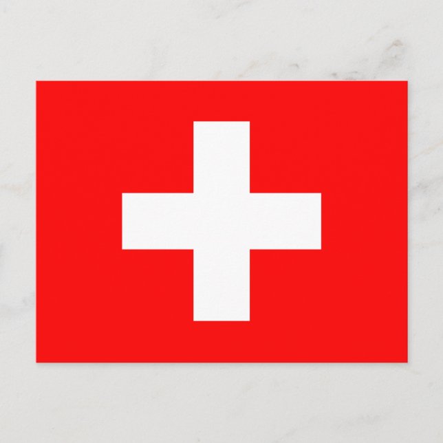 Carte postale Drapeau Suisse (Devant)