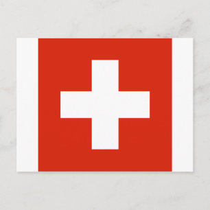 Carte Postale drapeau suisse