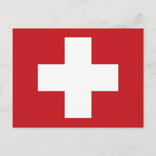Carte Postale Drapeau Suisse