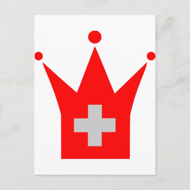 Carte Postale Drapeau Suisse (Devant)