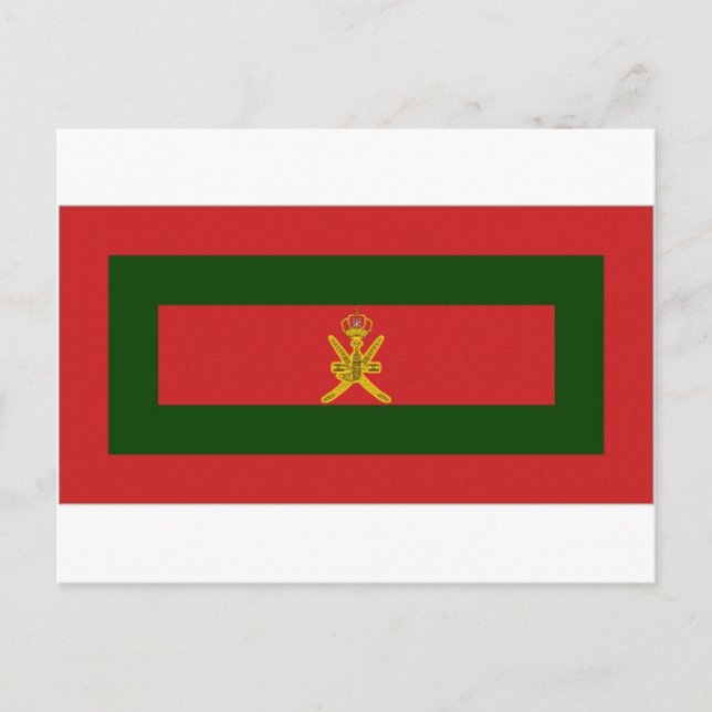 Carte Postale Drapeau sultan omanais (Devant)