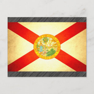 Carte Postale Drapeau Sun embrassé Floride
