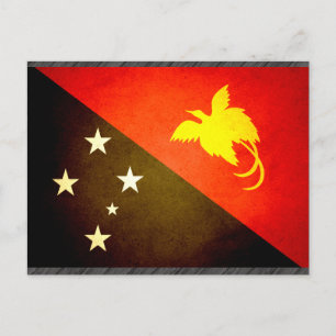 Carte Postale Drapeau Sun embrassé Papouasie-Nouvelle-Guinée