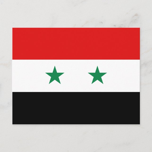 Carte postale Drapeau Syrie (Devant)