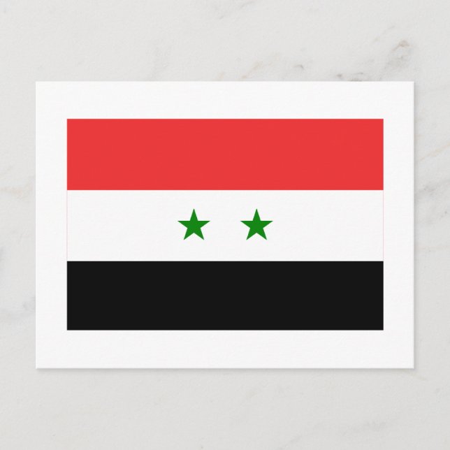 Carte Postale Drapeau Syrie (Devant)