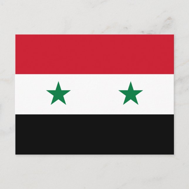 Carte postale Drapeau Syrien (Devant)