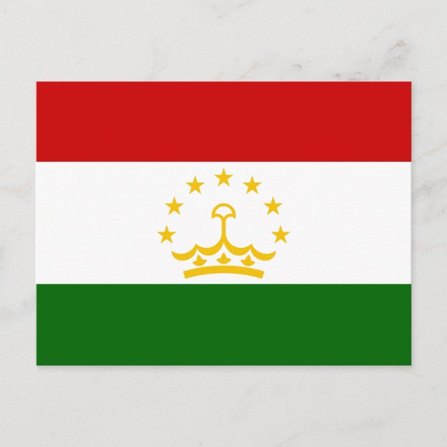 Carte postale Drapeau Tadjikistan (Devant)