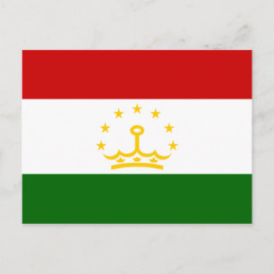 Carte postale Drapeau Tadjikistan