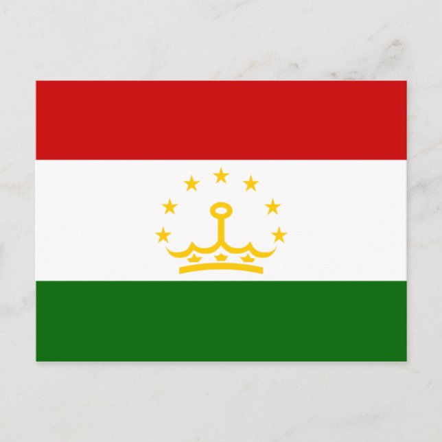 Carte postale Drapeau Tadjikistan (Devant)