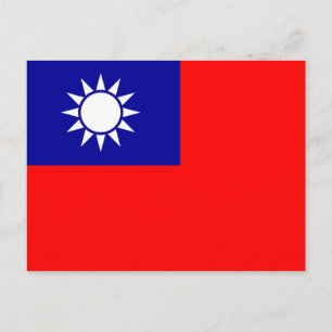 Carte postale Drapeau Taïwan