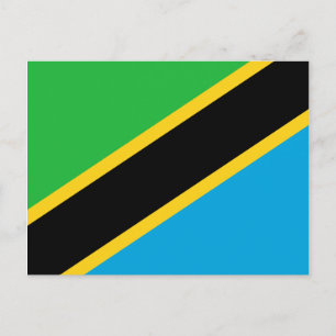 Carte postale Drapeau Tanzanie