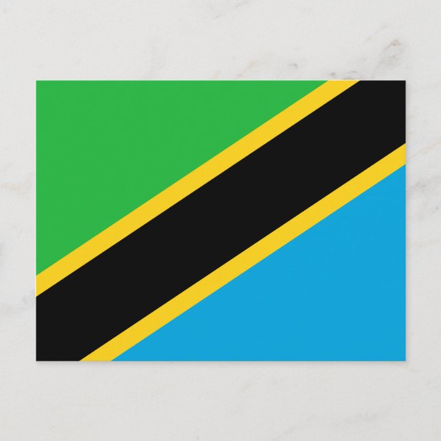 Carte postale Drapeau Tanzanie (Devant)
