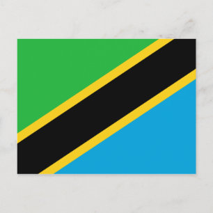 Carte Postale Drapeau tanzanien