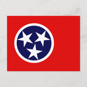 CARTE POSTALE DRAPEAU TENNESSEE