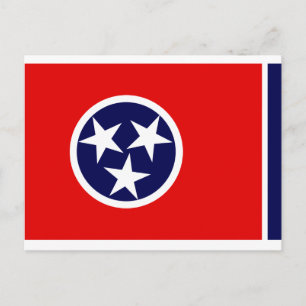 CARTE POSTALE DRAPEAU TENNESSEE