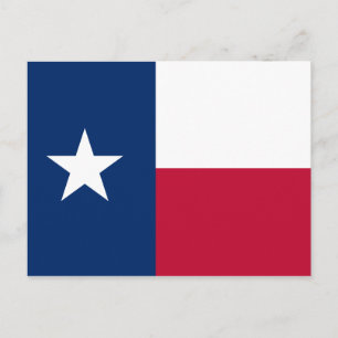 Carte Postale Drapeau Texas