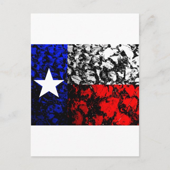Carte Postale Drapeau Texas (Devant)