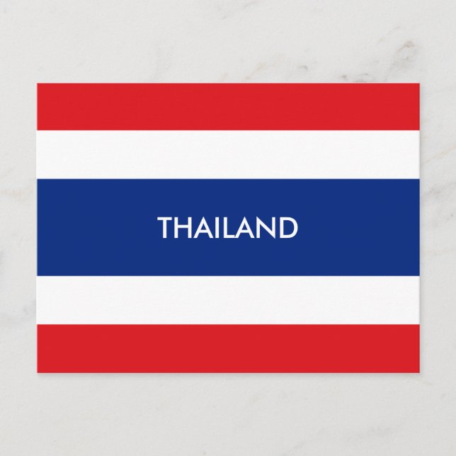 Carte Postale drapeau thaïlandais (Devant)