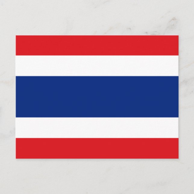 Carte Postale drapeau thaïlandais (Devant)