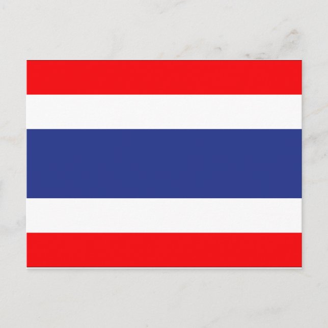 Carte Postale Drapeau Thaïlande (Devant)