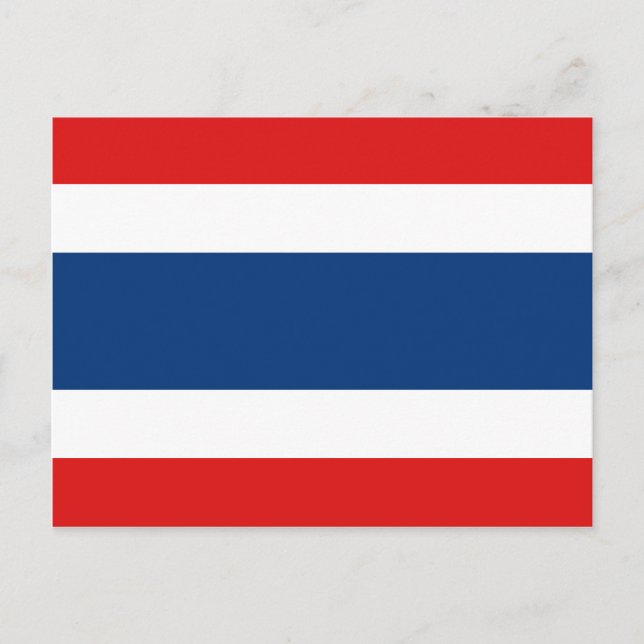 Carte postale Drapeau Thaïlande (Devant)
