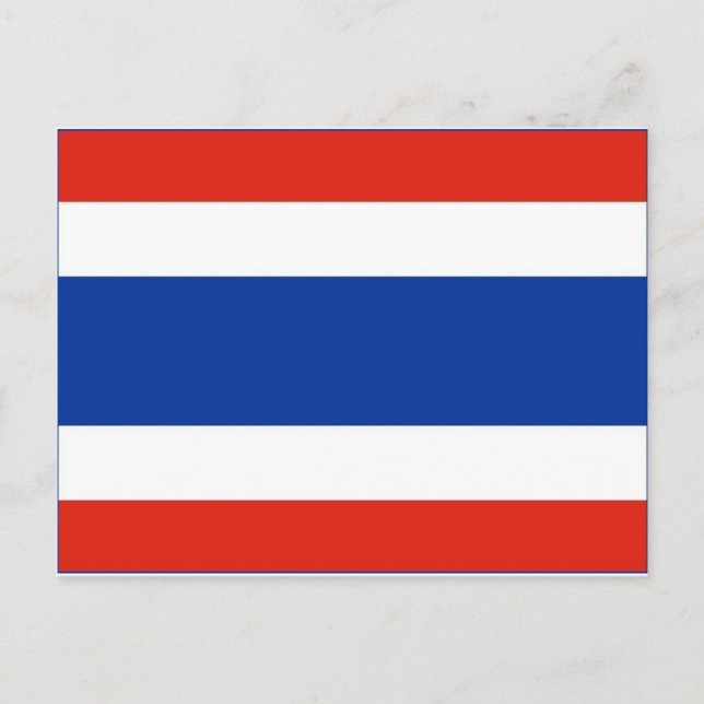 Carte Postale Drapeau Thaïlande (Devant)