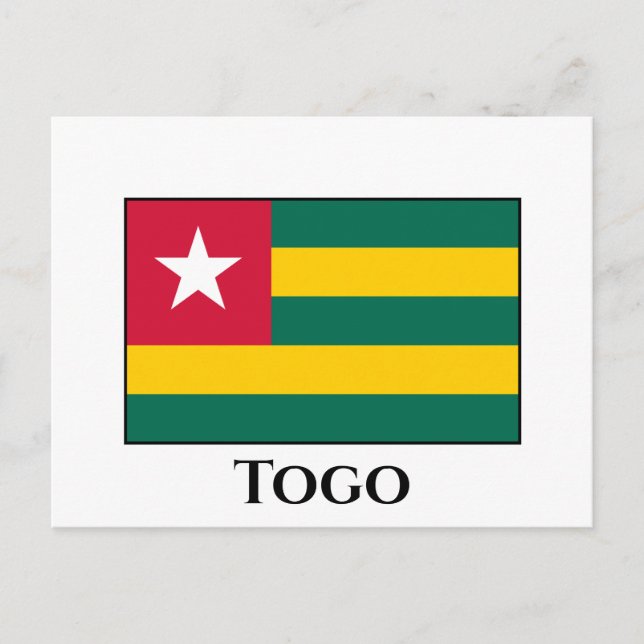 Carte Postale Drapeau Togo (Devant)