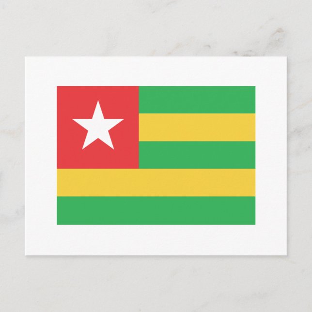 Carte Postale Drapeau Togo (Devant)