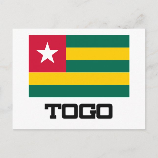 Carte Postale Drapeau Togo (Devant)