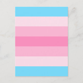 Carte Postale drapeau transféminin