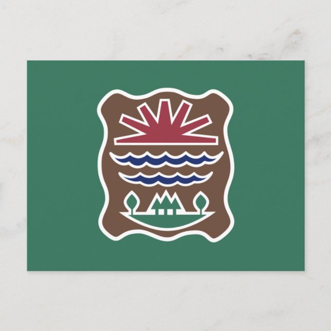 Carte Postale Drapeau tribal de la nation Abenaki occidentale (Devant)