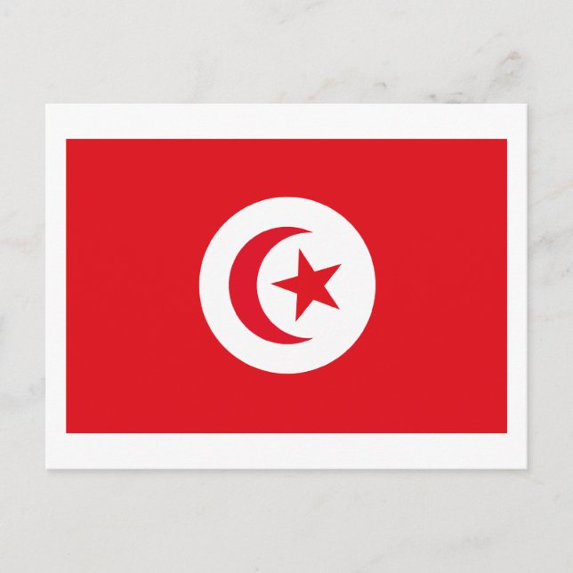 Carte postale Drapeau Tunisie (Devant)