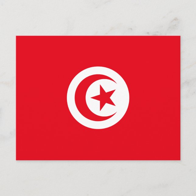 Carte postale Drapeau Tunisie (Devant)