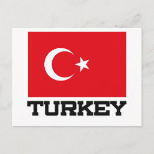 Carte Postale Drapeau turc