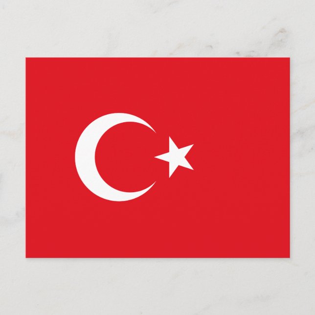 Carte Postale Drapeau turc (Turquie) (Devant)