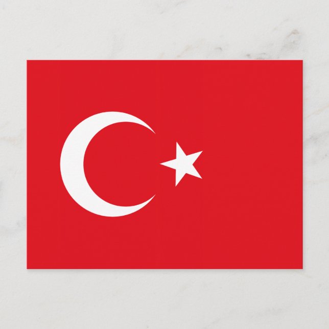 Carte postale Drapeau Turquie (Devant)