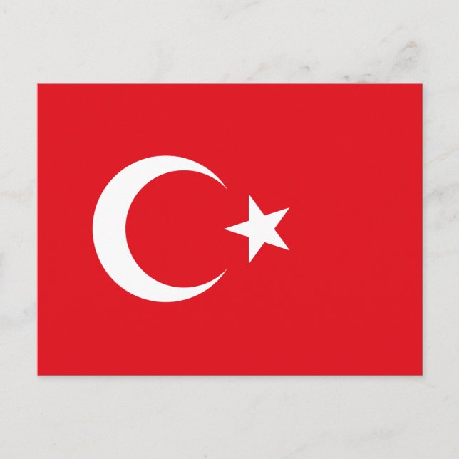 Carte postale Drapeau Turquie (turc) (Devant)