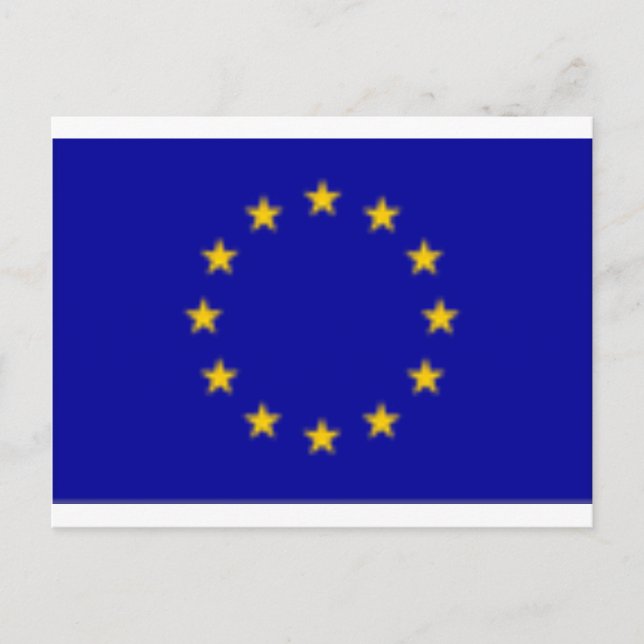 Carte Postale Drapeau UE (Devant)