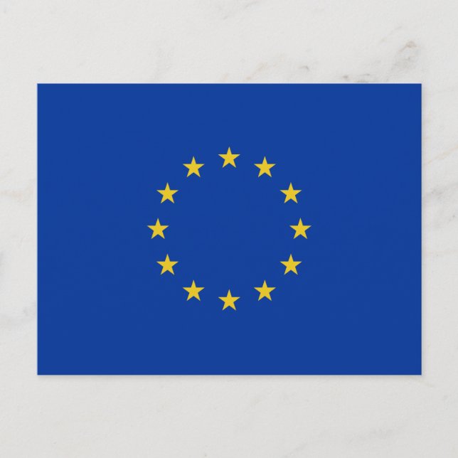 Carte Postale Drapeau UE (Devant)