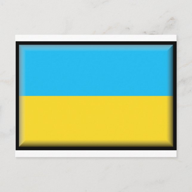 Carte Postale Drapeau Ukraine (Devant)