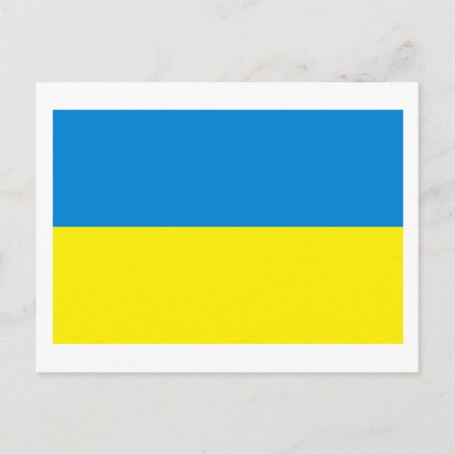 Carte postale drapeau ukrainien (Devant)