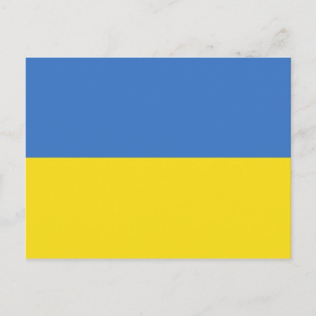 Carte Postale drapeau ukrainien (Devant)