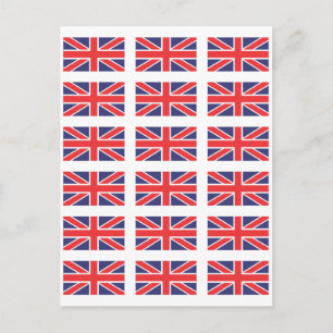 Carte postale drapeau Union Jack Grande-Bretagne