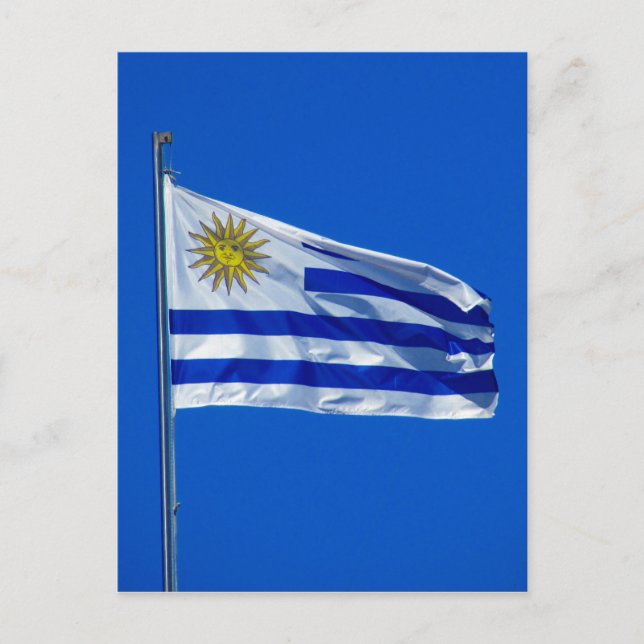 Carte Postale drapeau uruguay (Devant)