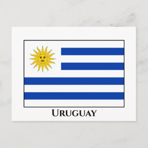 Carte Postale Drapeau uruguayen