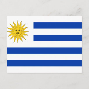 Carte postale drapeau uruguayen