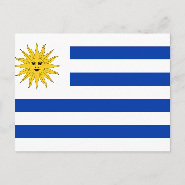 Carte postale drapeau uruguayen (Devant)