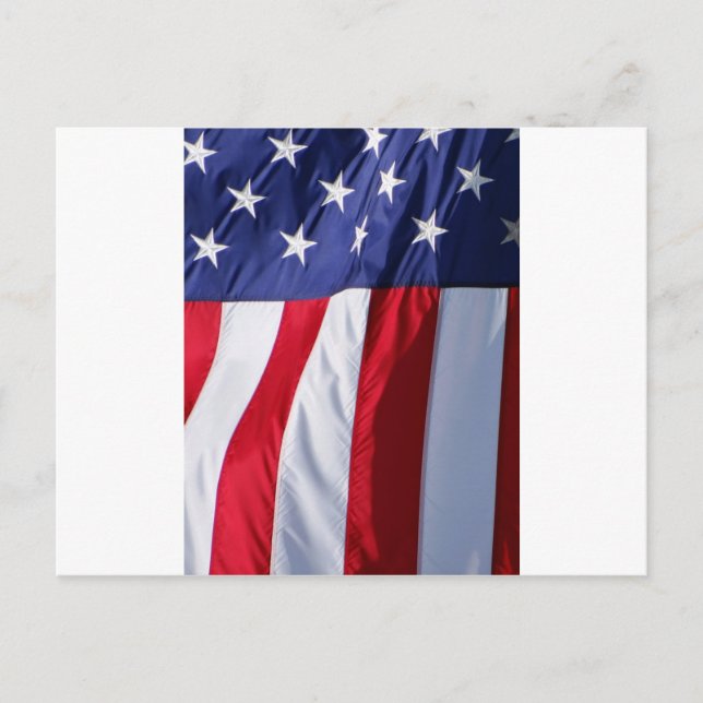 Carte Postale Drapeau USA (Devant)