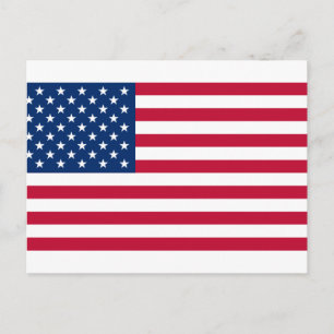 Carte Postale drapeau usa